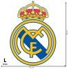 Logo Real Madrid FC - textilná nálepka na stenu  3 veľkosti až do 100cm • 1 samostatná nálepka