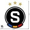 Logo AC Sparta Praha - textilná nálepka na stenu  3 veľkosti až do 100cm • 3 samostatné nálepky