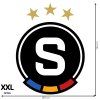 Logo AC Sparta Praha - textilná nálepka na stenu  3 veľkosti až do 100cm • 3 samostatné nálepky
