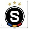 Logo AC Sparta Praha - textilná nálepka na stenu  3 veľkosti až do 100cm • 3 samostatné nálepky