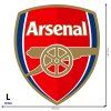 Logo Arsenal FC - textilná nálepka na stenu  3 veľkosti až do 100cm • 1 samostatná nálepka