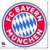 Textilná nálepka na stenu - logo "FC Bayern München"