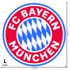 Textilná nálepka na stenu - logo "FC Bayern München"