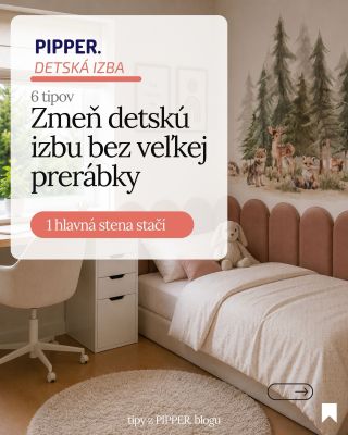 Nemusíš hneď maľovať, meniť nábytok ani plánovať veľkú prerábku. Detskú izbu vieš oživiť aj menšími zmenami, ktoré jej...