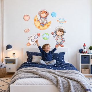 🚀 NOVINKA pre malých objaviteľov vesmíru! Ak chceš zmeniť chlapčenskú izbičku bez maľovania, vŕtania a veľkého prerábania,...