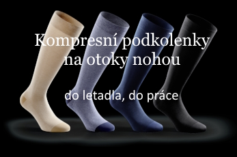 Kompresní podkolenky do letadla