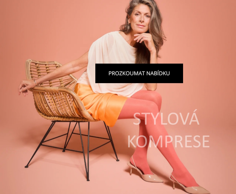 Luxusní barevné kompresní punčochy I. a II. kompresní třídy