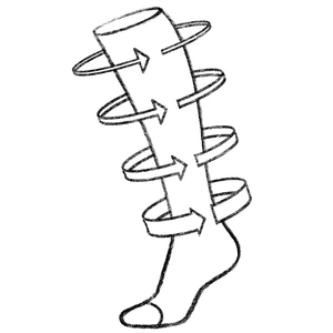 Gradovaná komprese zdravotních punčoch