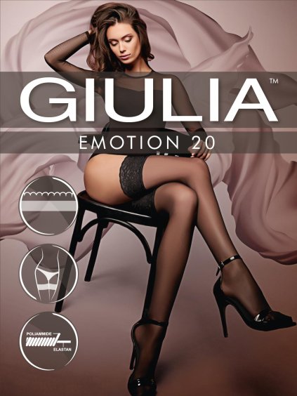 Samodržící punčochy Giulia Emotion 20