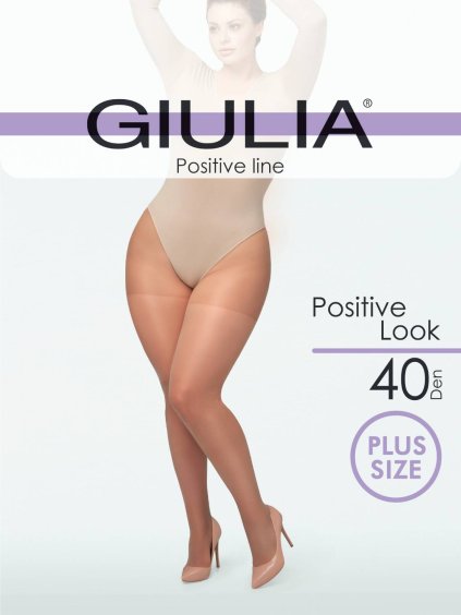 Poloprůhledné punčochy pro vysoké postavy Giulia Positive Look 40