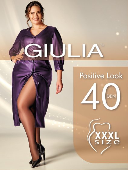 Poloprůhledné punčochy pro vysoké postavy Giulia Positive Look 40