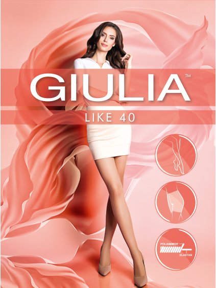 Poloprůhledné punčochy Giulia Like 40