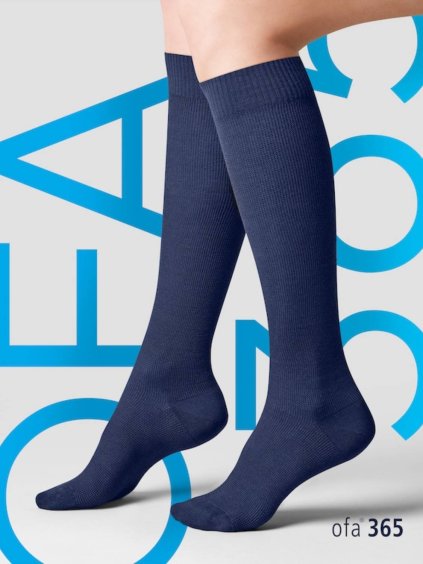 Kompresní podkolenky do letadla OFA 365 bavlna marine