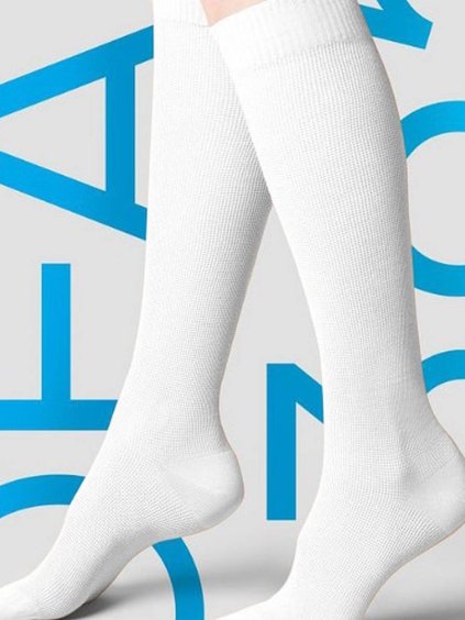 Kompresní podkolenky do letadla OFA 365 bavlna white
