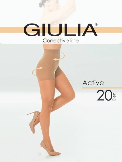 Zeštíhlující pružné punčochy Giulia Active 20