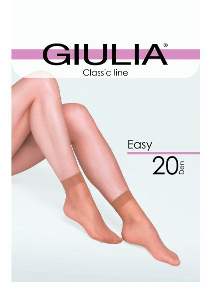 Průhledné ponožky EASY 20 den Giulia, 2 páry v balení