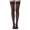 Neprůhledné samodržící punčochy Glamory Micro 60 odstín Black