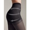 Zeštíhlující push-up punčochy Conte X-press 20 odstín nero