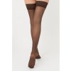 Poloprůhledné samodržící punčochy Giulia Emotion 40 odstín cappucino