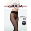 Luxusní poloprůhledné punčochy s krajkovým protiskluzovým pasem Giulia Impresso 40