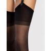 Jemné punčochy na podvazky Fiore Infini 15 odstín black