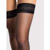 Tenké samodržící punčochy Fiore Edith 8 odstín black