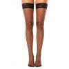 Luxusní síťované samodržící punčochy Mesh Glamory Black