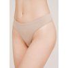 Bezešvé kalhotky Tanga String Briefs Giulia odstín naturale
