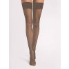 Samodržící síťované punčochy Fiore Liza odstín mocca
