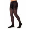 Pánské neprůhledné kompresní punčochy Glamory Support 70 odstín Black