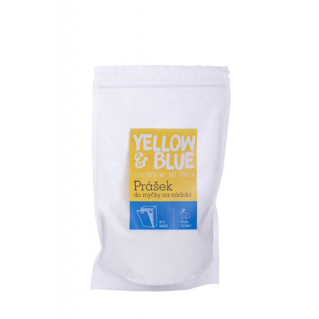 Yellow & Blue Prášek do myčky na nádobí 250 g (Složení Bez silikónů, Výroba Česká republika, Šetrnost k přírodě a lidem Netestováno na zvířatech)