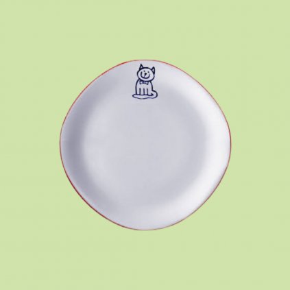 Kvadro mělký talíř kočička 19 cm