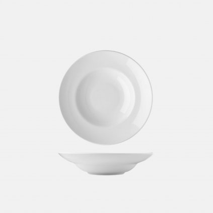 Basic pasta bílý talíř 22 cm