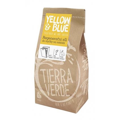 Yellow & Blue Regenerační sůl do myčky na nádobí 2 kg (Složení Bez silikónů, Výroba Česká republika, Šetrnost k přírodě a lidem Netestováno na zvířatech)