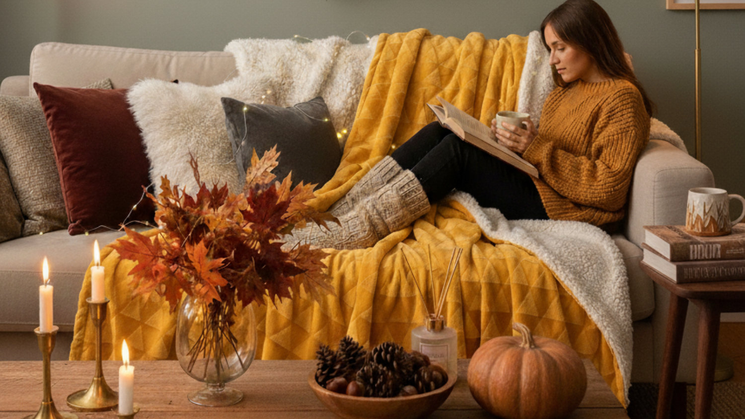 Jesenné trendy v bývaní: farby, prírodné materiály a hygge