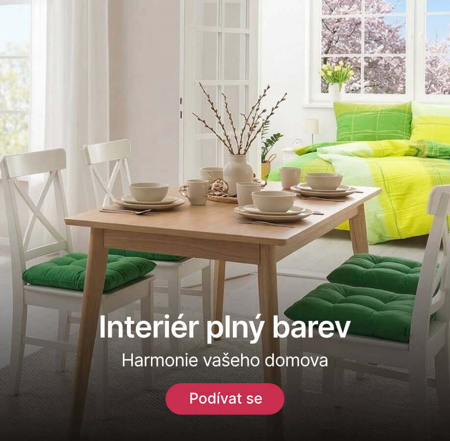 Interiér plný barev