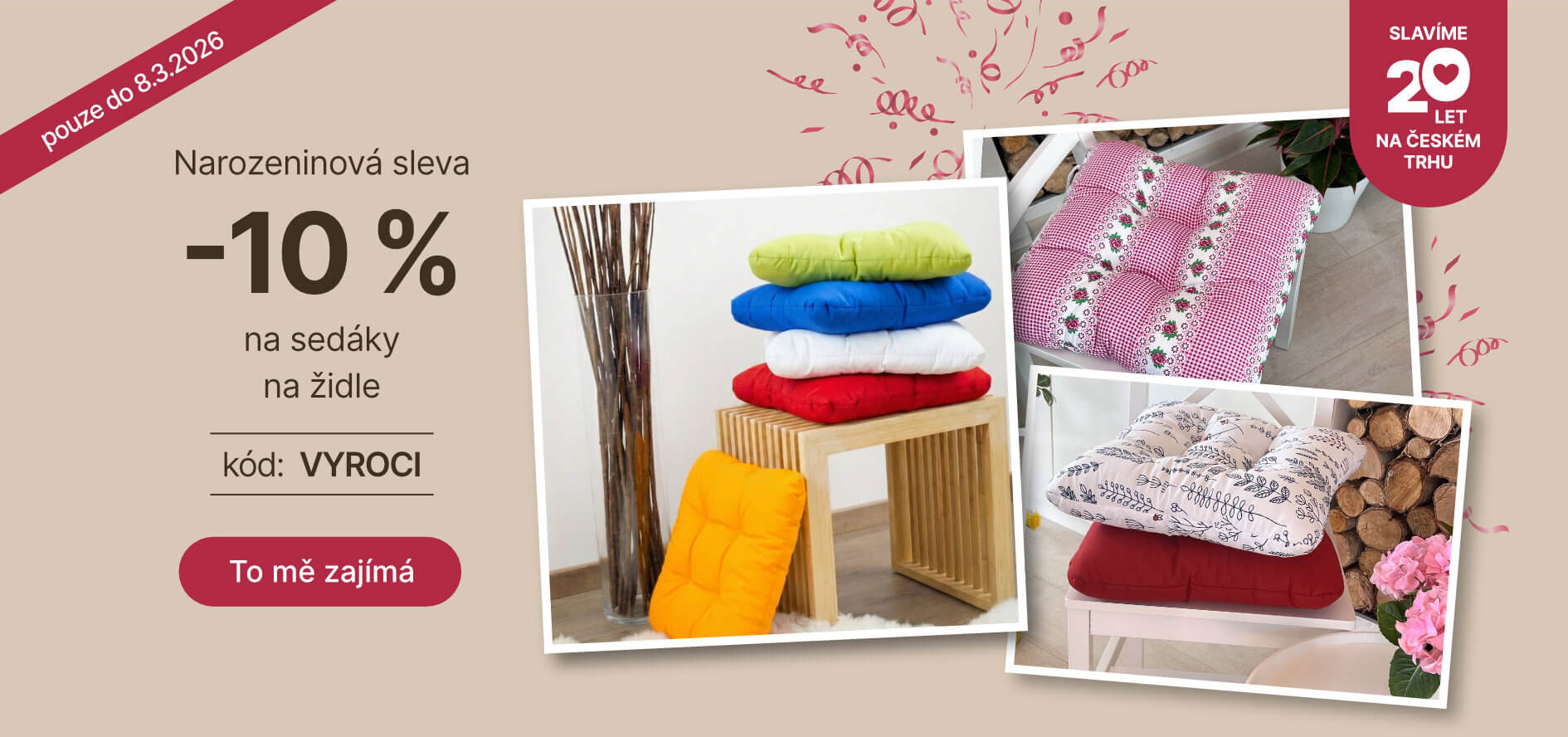 Slavíme 20 let - sedáky