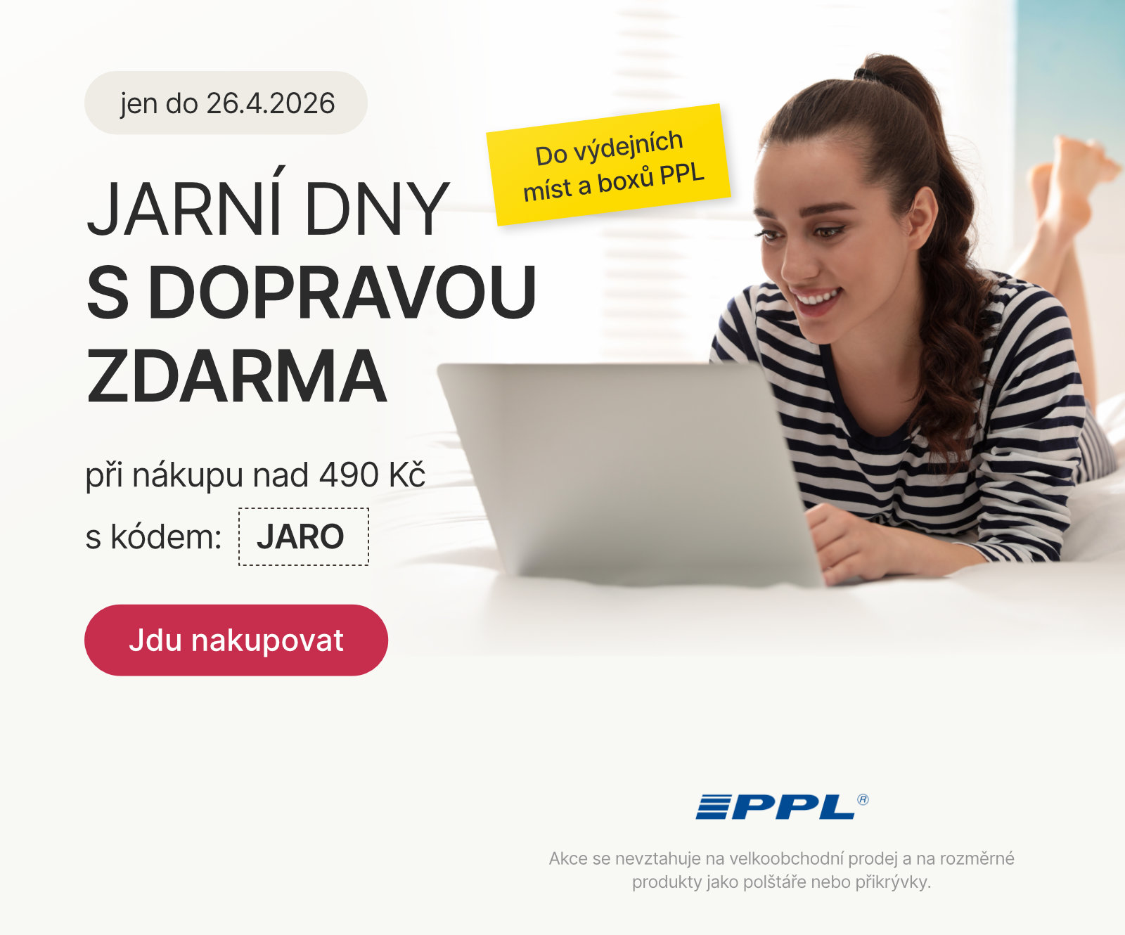 Jarní dny s dopravou zdarma PPL