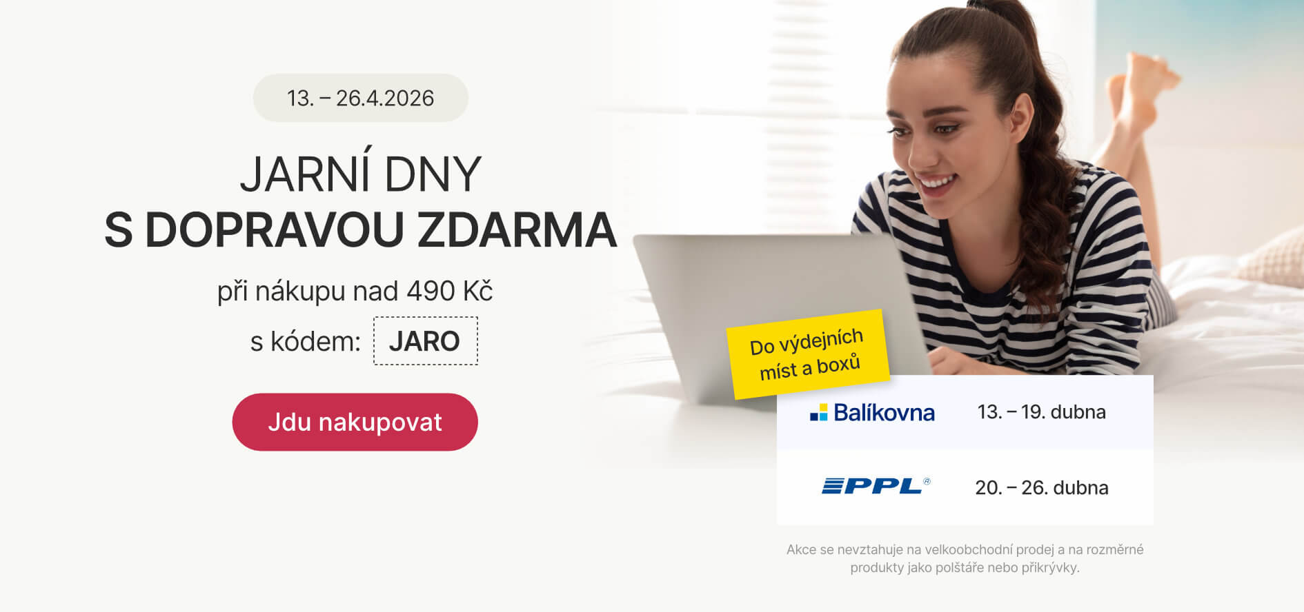 Jarní dny s dopravou zdarma