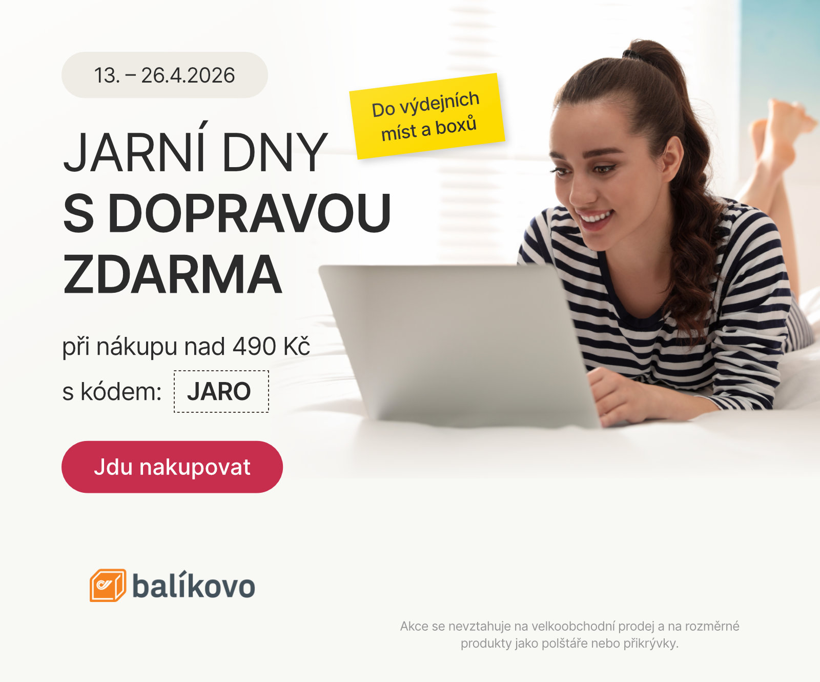 Jarní dny s dopravou zdarma