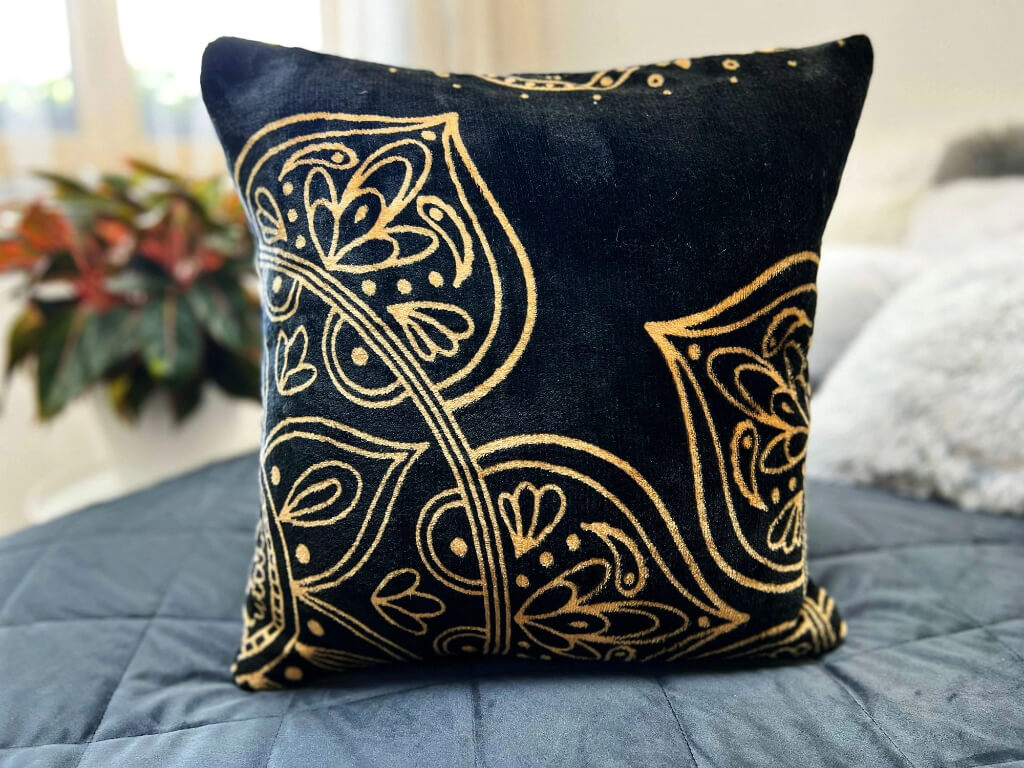 Mikroplyšový povlak na polštářek Orient