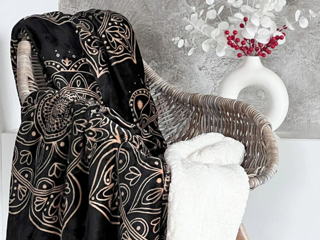 Mikroplyšová deka s beránkem Orient