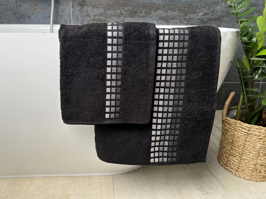 Froté osuška Darwin 450g - Černá 70x140