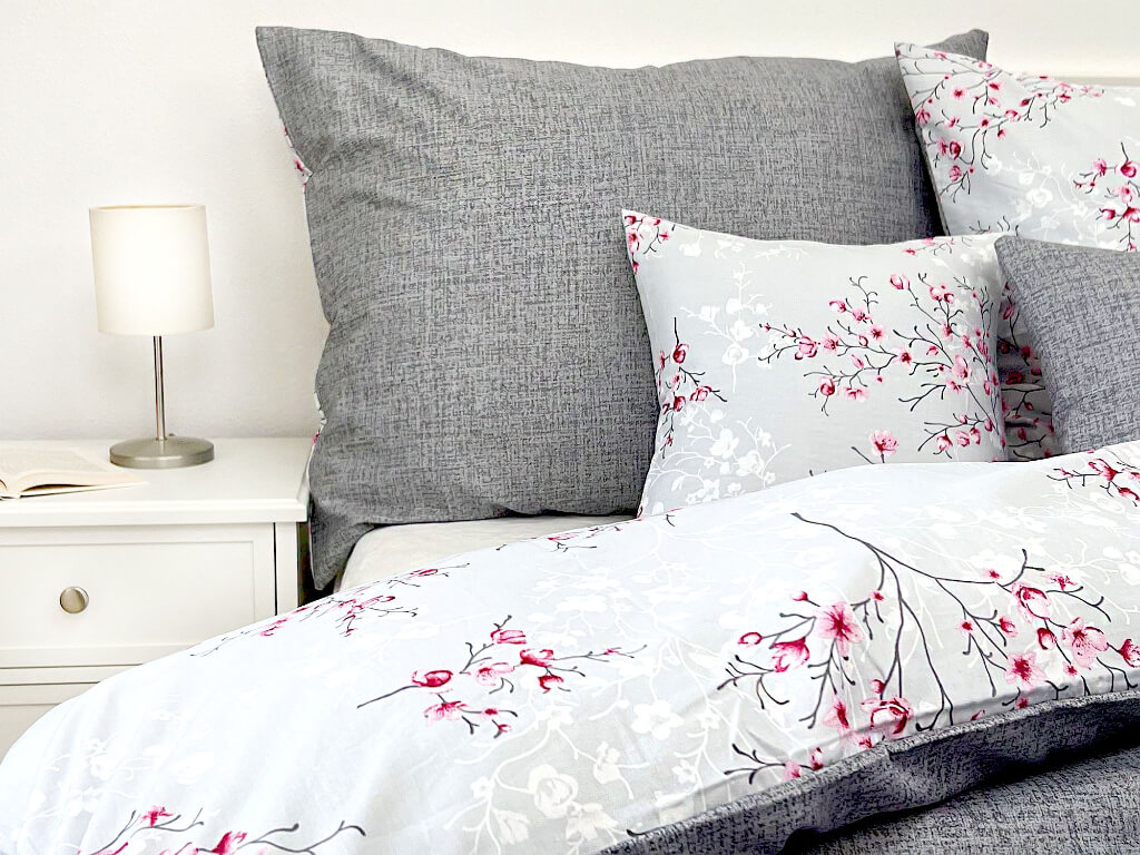 Bavlněné Saténové povlečení Sit + Sakura oboustranné