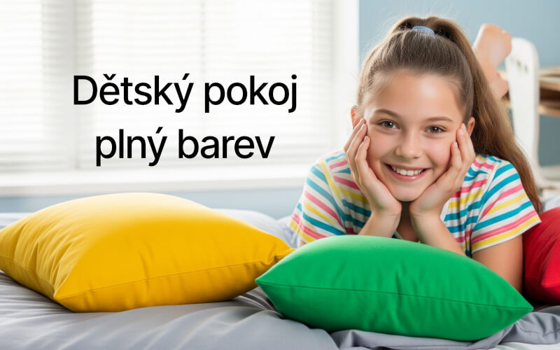 Dětský pokoj plný barev