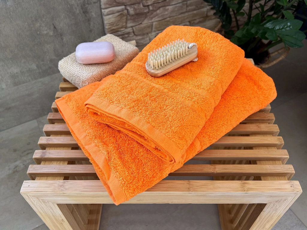 Froté ručník HOTEL 500g - Oranžový 50x100
