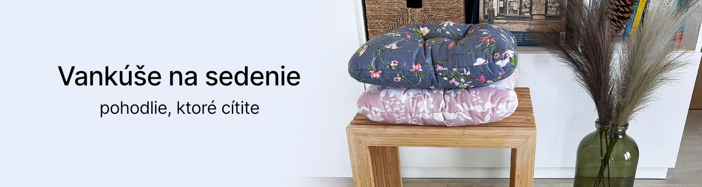Vankúše na sedenie