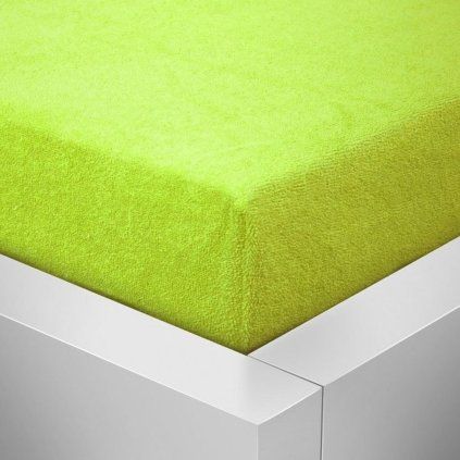 Froté prostěradlo - Limetka