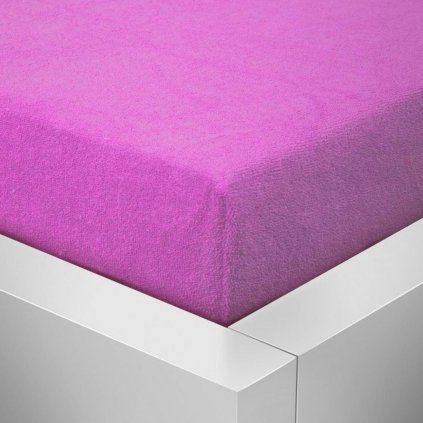 Froté prostěradlo - Fuchsie