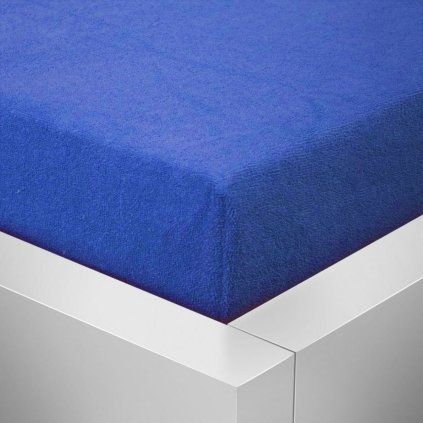 Froté prostěradlo - Tmavě modré